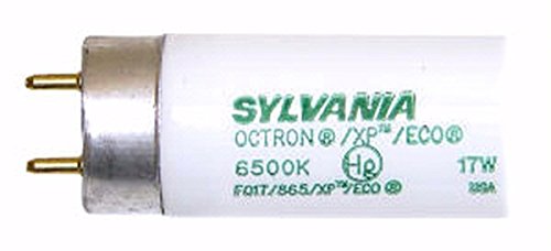 Sylvania Fluorescent 24″ 17W T8 Lamp, 6500K Daylight, 1 Pack