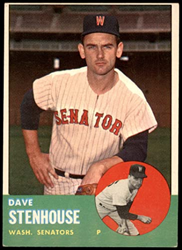 1963 Topps # 263 Dave Stenhouse Washington Senators (Baseball Card) Dean’s Cards 2 – GOOD Senators