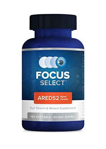 Focus Select® AREDS2 Based Eye Vitamin-Mineral Supplement – AREDS2 Based Supplement for Eyes (180 ct. 90 Day Supply) – AREDS2 Based Low Zinc Formula – Eye Vision Supplement and Vitamin