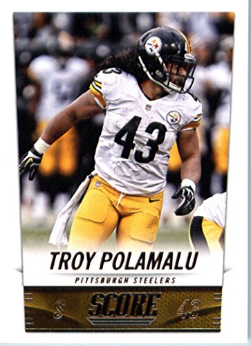 2014 Score Football Card #176 Troy Polamalu – Steelers