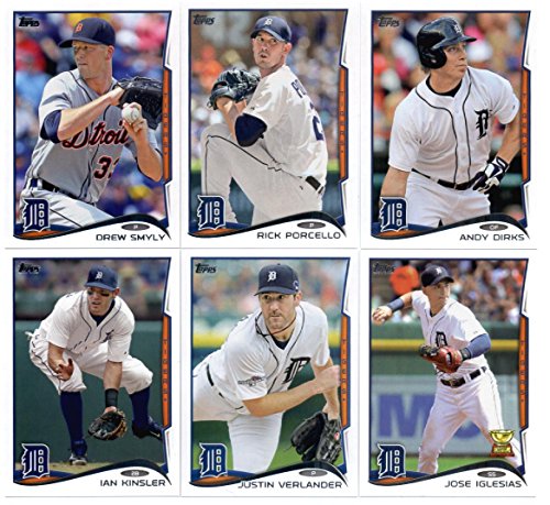 2014 Topps Series 2 Baseball Cards Detroit Tigers Team Set (11 Cards)