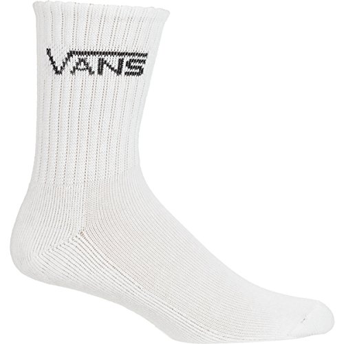 Vans Classic Crew Sock – Boys’ – 3-Pack White, 10.0-13.5