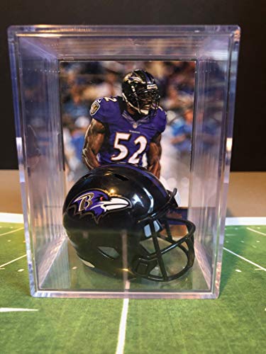 Baltimore Ravens NFL Helmet Shadowbox w/Ray Lewis card