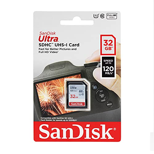 SanDisk Ultra 32GB SDHC Class 10 UHS-1 48MB/s Memory Card