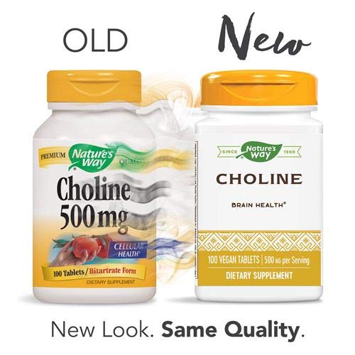 Nature’s Way Choline, 500 mg, 100 Tablets, Pack of 2 | The Storepaperoomates Retail Market - Fast Affordable Shopping