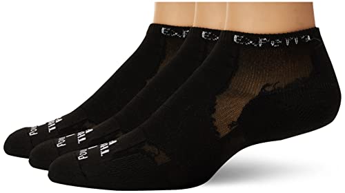 Experia Thin Padded Ankle Sock, 3Pack Black M