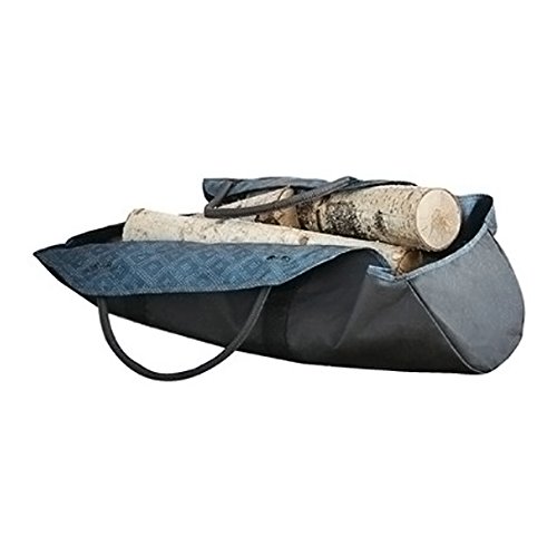 Threshold Canvas Log Tote, Blue and Grey