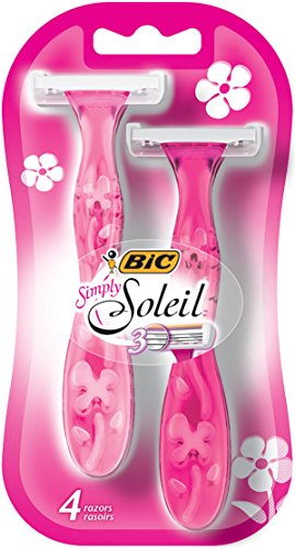 BIC® Simply Soleil Women’s Disposable Razor, Assorted, 4 Pack