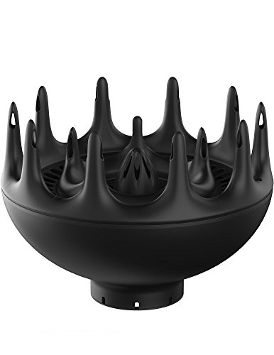 Xtava Black Orchid Hair Diffuser – for Blow Dryers with 1.8 inch Diameter Nozzle