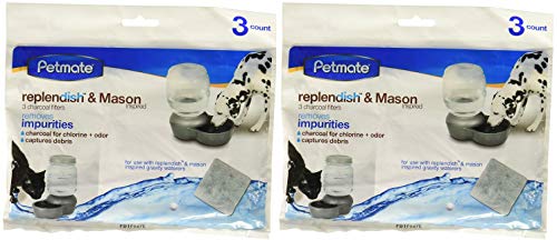 Petmate Replendish Charcoal Replacement Filters (2 Packages)