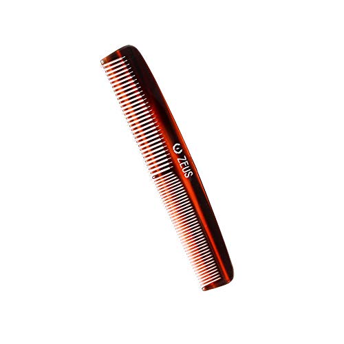 ZEUS Handmade Saw Cut Beard Comb – Mustache & Beard Grooming Comb for Men (Traditional) V11