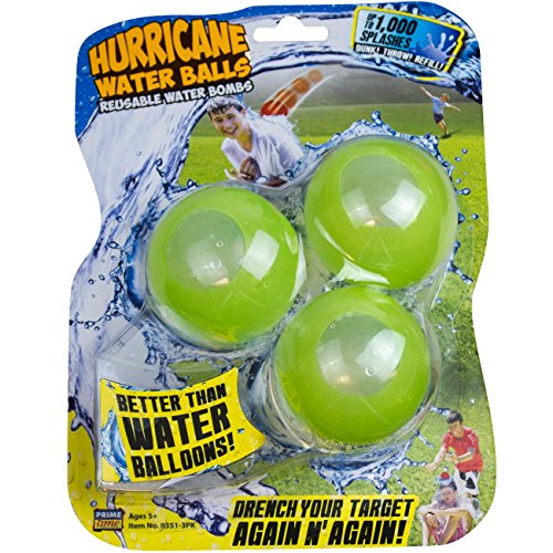 Prime Time Toys Hurricane Reusable Water Balls Toy (3-Pack/Colors May Vary)
