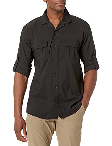 Propper Men’s Summerweight Tactical Long Sleeve Shirt, Black, X-Large Regular