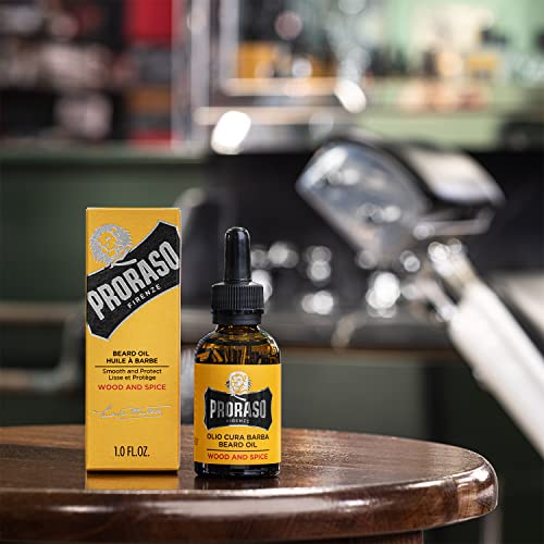 Proraso Beard Oil for Men to Tame, Smooth and Condition Beard Hair – Wood & Spice, 1 Fl Oz (Pack of 1) | The Storepaperoomates Retail Market - Fast Affordable Shopping