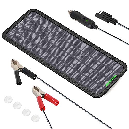 ALLPOWERS 18V 12V 5W Portable Solar Panel Car Boat Power Solar Panel Battery Charger Maintainer for Automotive Motorcycle Tractor Boat RV Batteries