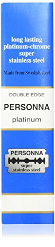200 TWO HUNDRED Personna Platinum Double Edge Razor Blades – Made from Swedish Steel