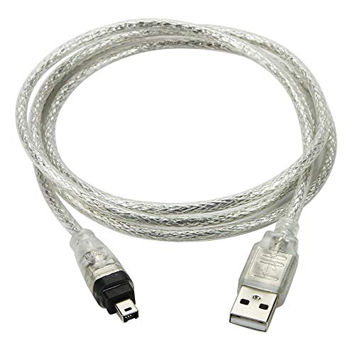 chenyang CY USB Male to Firewire IEEE 1394 4Pin Male iLink Adapter Cord Cable for DCR-TRV75E DV 1m USB Firewire Cable