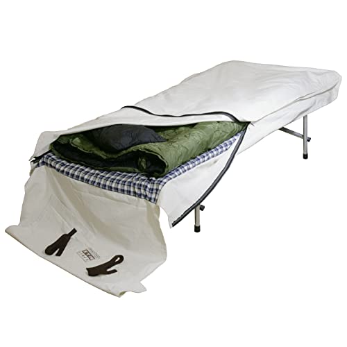 TrailMax Canvas Cavalry-Style Cowboy Bedroll; Premium Lined Sleeping Bag Cover; Durable 12oz Canvas; Comfy Flannel Liner; Winter Camping Sleeping Bed Roll; Cowboy Bed Roll for Camping