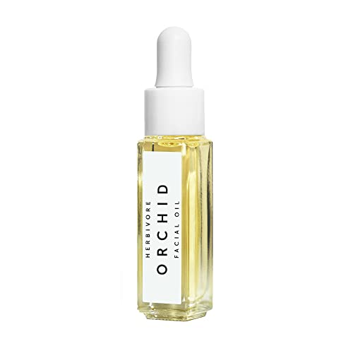 HERBIVORE Botanicals Orchid Antioxidant Facial Oil Mini – Best for Combination to Dry Skin. Provides Dewy Hydration and Defends Against Signs of Aging 8 mL (0.3 fl oz)