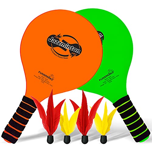Paddle Ball Jazzminton Game – All-Season Indoor/Outdoor Racquet Game for Active Play