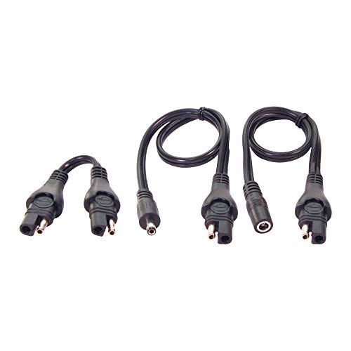 Tecmate Optimate Cable O-67, Adapter kit, 3 Piece, SAE to DC 2.5mm