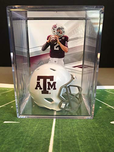 Texas A&M NCAA Helmet Shadowbox w/Johnny Manziel card