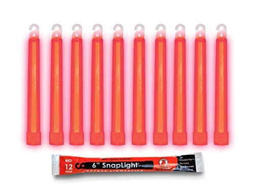 Cyalume 9-00721 Snap Light Stick, 6″, Red (Pack of 20)