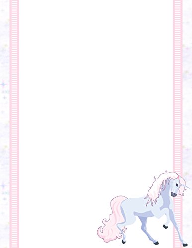 Fantasy Unicorn Stationery Printer Paper 26 Sheets