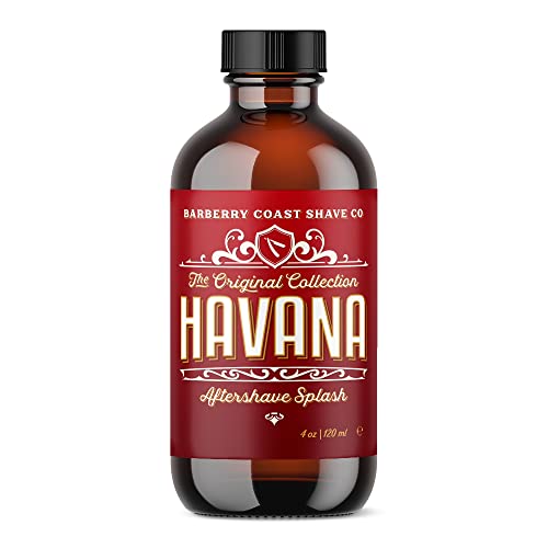 Havana AfterShave Splash for Men – Pure & Natural Ingredients – Scent: Tobacco, Cocoa Beans, Vanilla