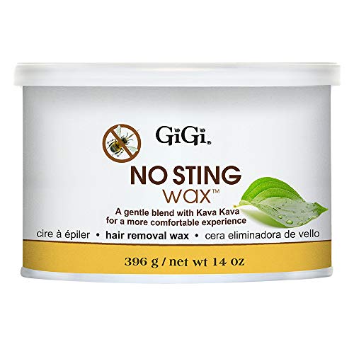 GiGi No Sting Hair Removal Soft Wax with Kava Kava, Gentle Formula for Sensitive Skin, 14 oz, 1-pack