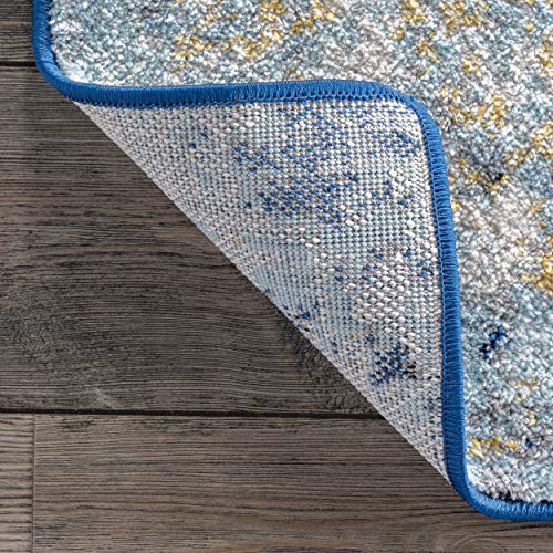 nuLOOM Katharina Abstract Motif Area Rug, 5′ x 7′ 5″, Blue | The Storepaperoomates Retail Market - Fast Affordable Shopping