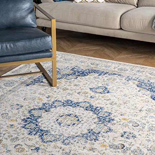 nuLOOM Verona Vintage Persian Area Rug, 8′ x 10′, Blue | The Storepaperoomates Retail Market - Fast Affordable Shopping