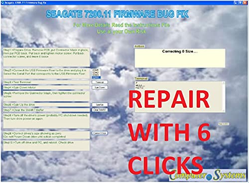 FW-FXR Firmware Bug Fix Repair Complete Tool kit Compatible for Seagate Barracuda & Maxtor USB | The Storepaperoomates Retail Market - Fast Affordable Shopping