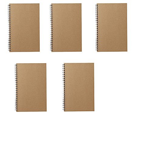 MoMa MUJI Grid Notebook A5 7㎜ 48sheets – Pack of 5books Beige