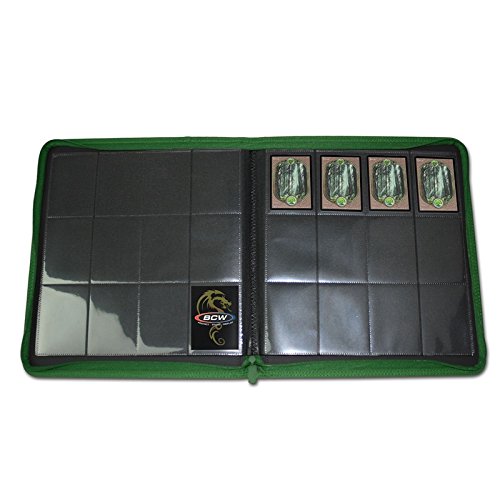 BCW 12-Pocket Z-Folio LX Trading Card Albums, Green | The Storepaperoomates Retail Market - Fast Affordable Shopping