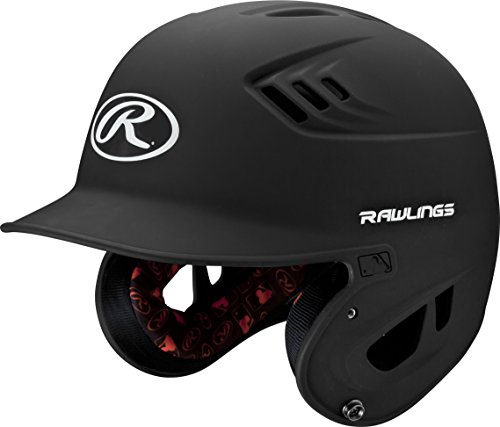 Rawlings R16M R16 Series Matte Batting Helmet, Black, Junior