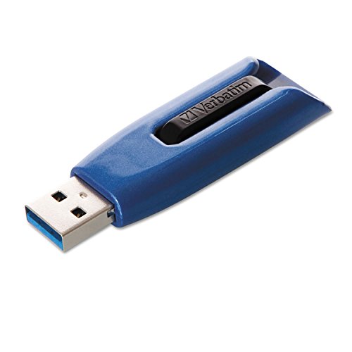 Verbatim 49808 V3 Max USB 3.0 Drive, 128Gb, Blue