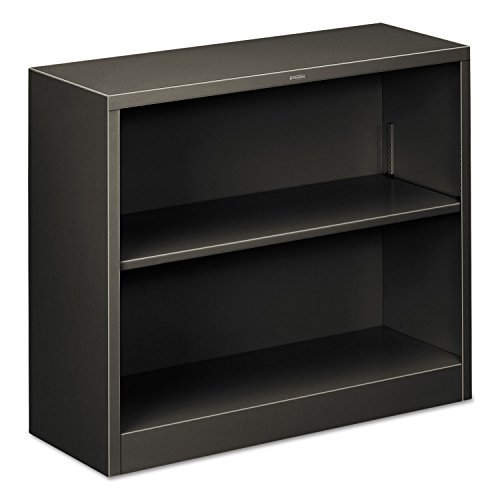 Hon S30ABCS Metal Bookcase, Two-Shelf, 34-1/2w x 12-5/8d x 29h, Charcoal