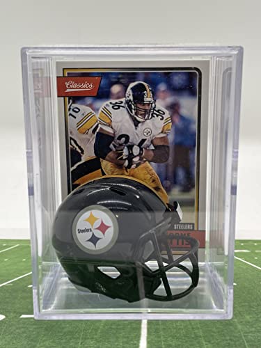 Pittsburgh Steelers NFL Helmet Shadowbox w/Jerome Bettis card