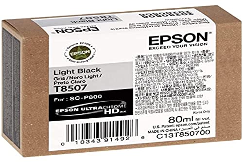 Epson T850700 T850 UltraChrome HD Light Black -Ink