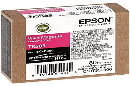 Epson T850300 T850 UltraChrome HD Vivid Magenta -Ink