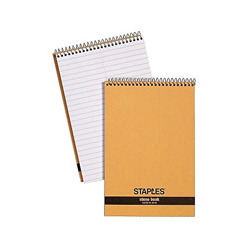 STAPLES Recycled Steno Book, 6″ x 9″, 12/Pack