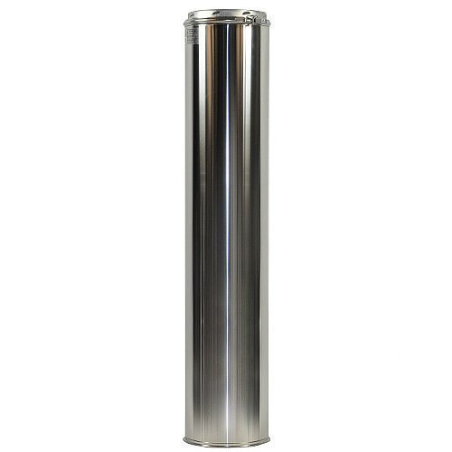 Shasta Vent 6″ x 36″ Class A, All Fuel, Double Wall, Insulated, SS “Chimney Pipe” 6″ Dia. x 39″ Length
