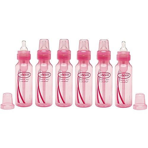 Dr. Brown’s Standard Pink 8oz Bottles – 6 Count