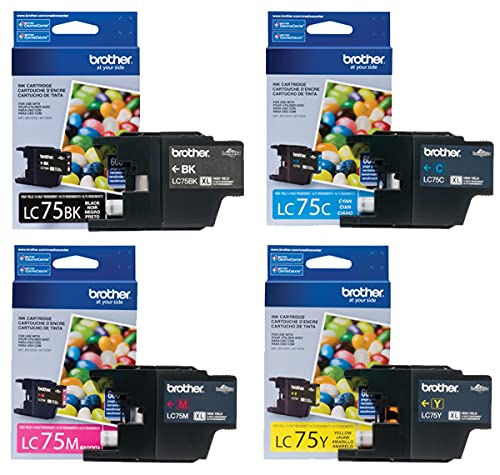 Brother LC75 High Yield -Ink -Cartridge Set