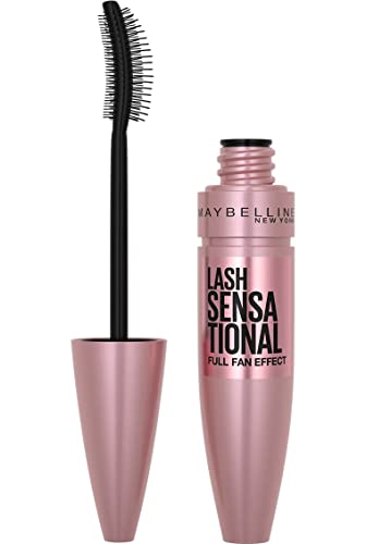 Maybelline Lash Sensational Washable Mascara, Lengthening and Volumizing for a Full Fan Effect, Blackest Black, 1 Count | The Storepaperoomates Retail Market - Fast Affordable Shopping