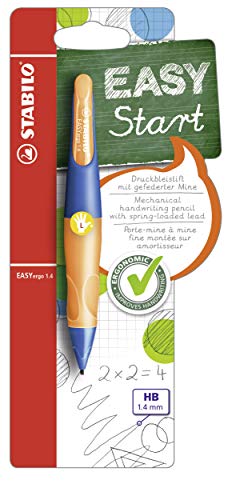 Ergonomic Mechanical Pencil – STABILO EASYergo 1.4 – Left-Handed – Ultramarine/Neon Orange
