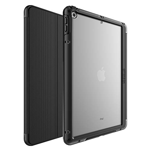 OTTERBOX SYMMETRY FOLIO SERIES Case for iPad 7th, 8th & 9th Gen (10.2″ Display – 2019, 2020 & 2021 version) – Retail Packaging – STARRY NIGHT (CLEAR/BLACK/BLACK PU/DARK GREY MICROSUED)