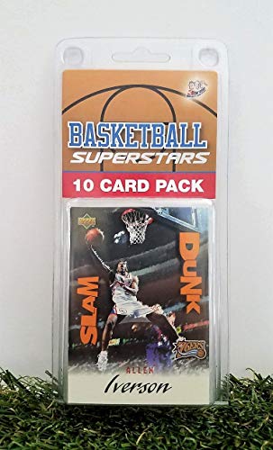Allen Iverson- (10) Card Pack NBA Basketball Superstar Iverson Starter Kit all Different cards. Comes in Custom Souvenir Case! Perfect for the Ultimate Iverson Fan! by 3bros