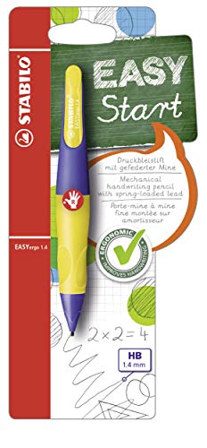 STABILO Handwriting Pencil EASYergo 1.4 – Right Handed – Violet/Neon Yellow
